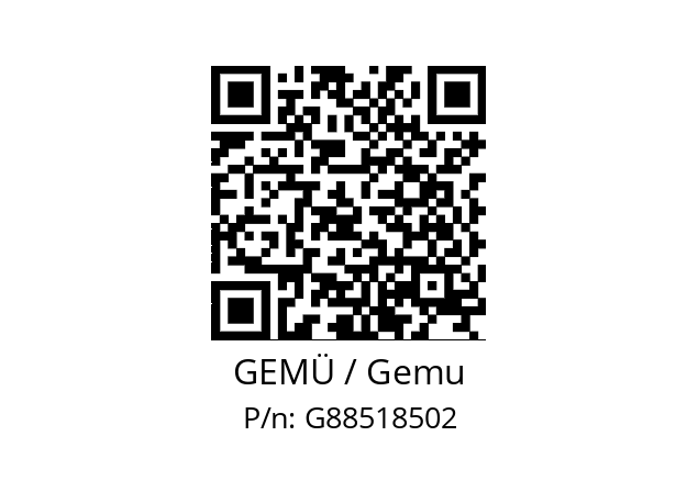   GEMÜ / Gemu G88518502