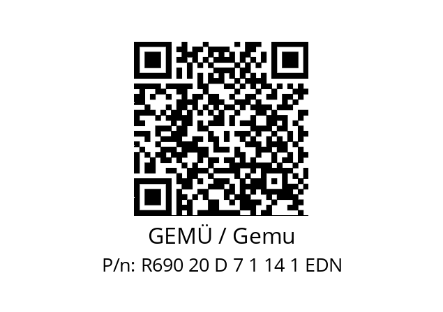   GEMÜ / Gemu R690 20 D 7 1 14 1 EDN