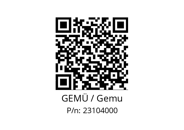   GEMÜ / Gemu 23104000