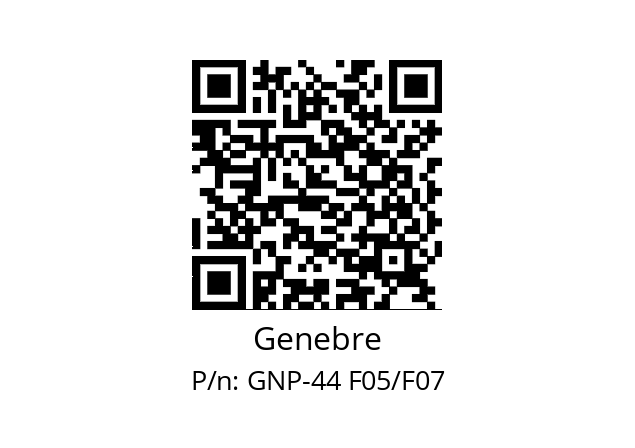   Genebre GNP-44 F05/F07