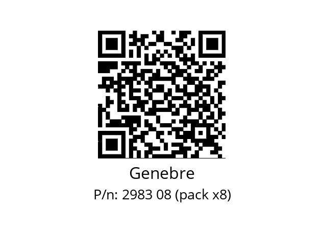   Genebre 2983 08 (pack x8)