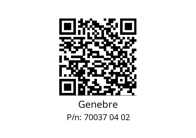   Genebre 70037 04 02