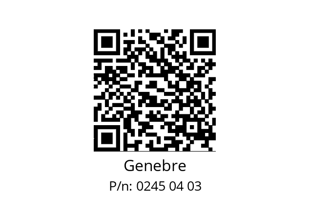   Genebre 0245 04 03