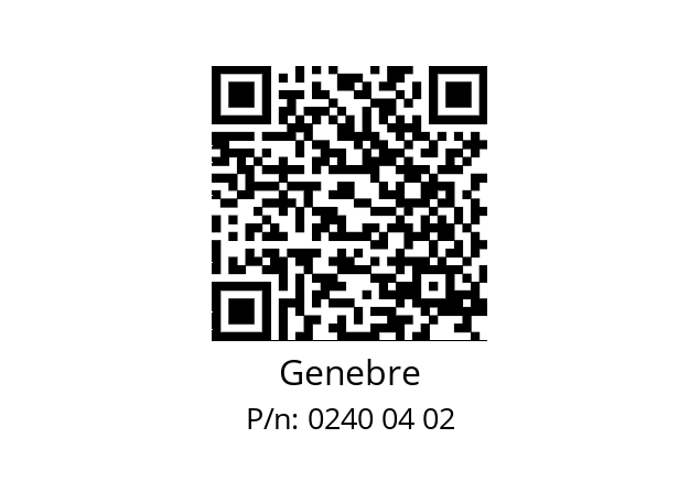   Genebre 0240 04 02