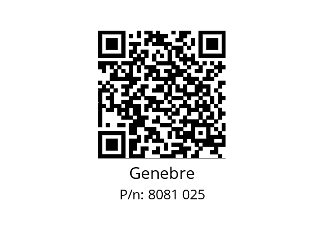   Genebre 8081 025