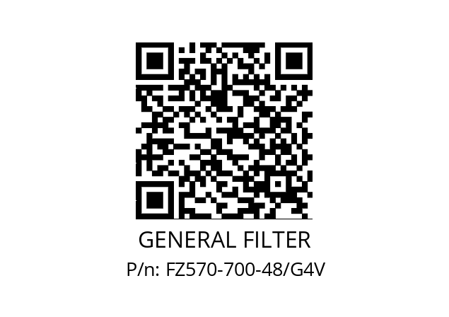   GENERAL FILTER FZ570-700-48/G4V