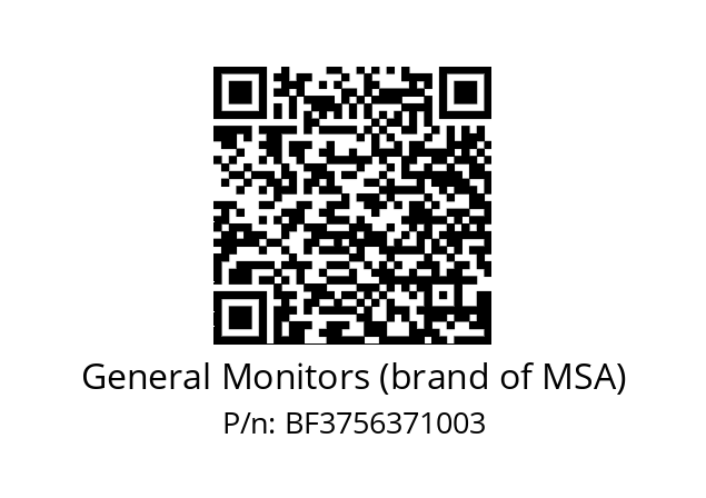   General Monitors (brand of MSA) BF3756371003