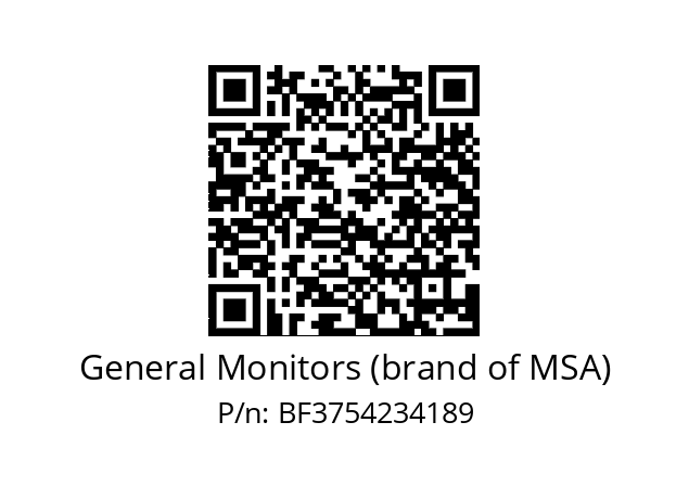   General Monitors (brand of MSA) BF3754234189