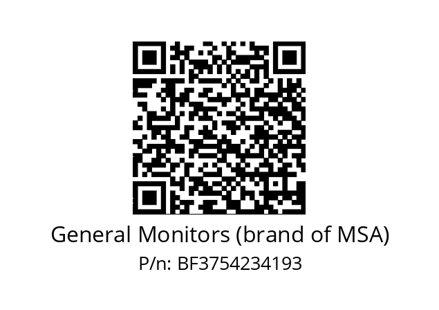   General Monitors (brand of MSA) BF3754234193