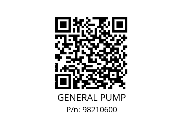   GENERAL PUMP 98210600