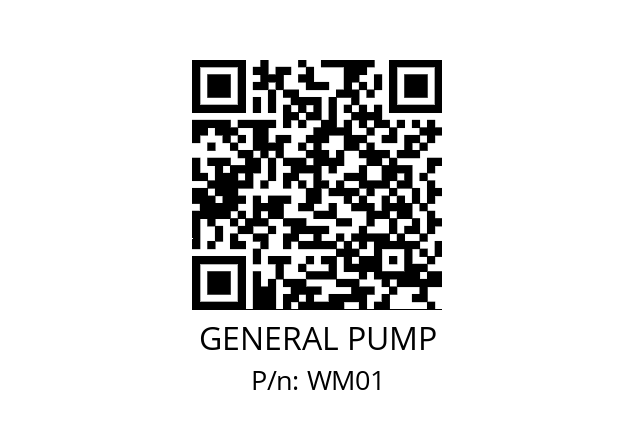   GENERAL PUMP WM01