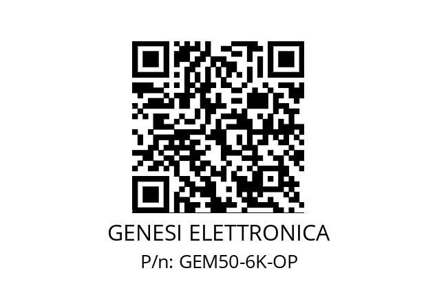   GENESI ELETTRONICA GEM50-6K-OP