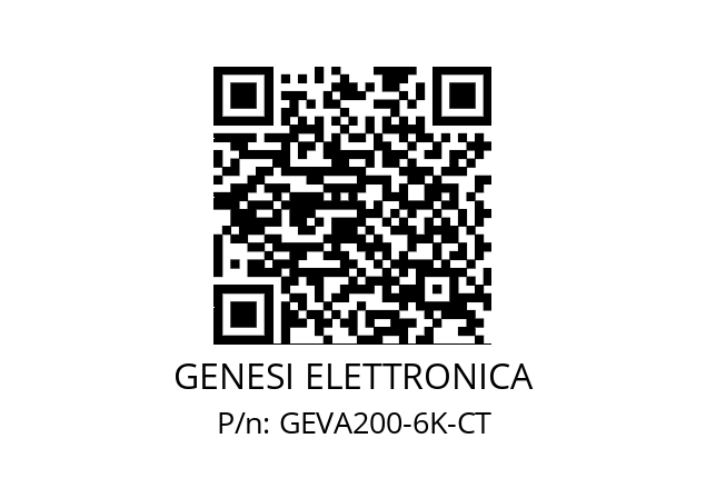   GENESI ELETTRONICA GEVA200-6K-CT