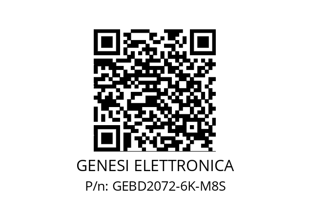   GENESI ELETTRONICA GEBD2072-6K-M8S