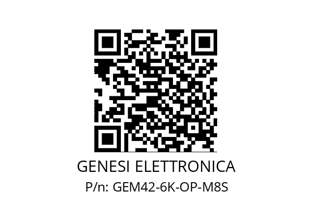   GENESI ELETTRONICA GEM42-6K-OP-M8S