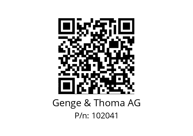   Genge & Thoma AG 102041