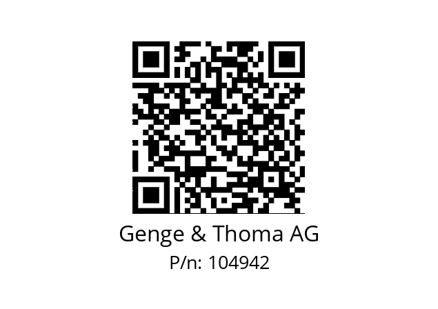  HP28-034.25.1 Genge & Thoma AG 104942