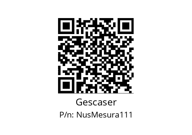   Gescaser NusMesura111