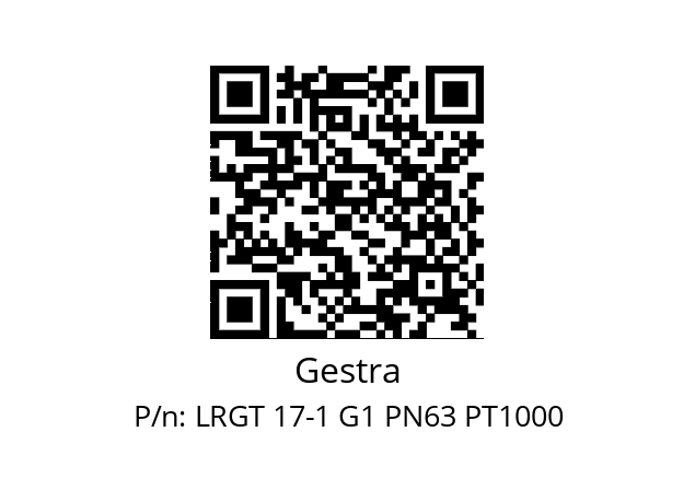   Gestra LRGT 17-1 G1 PN63 PT1000