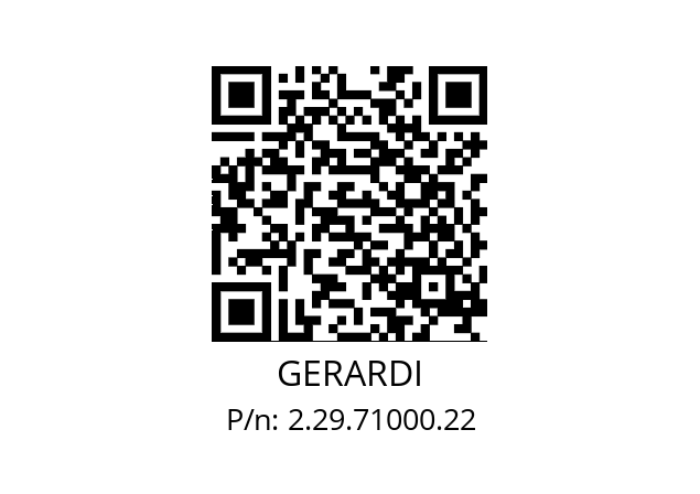   GERARDI 2.29.71000.22