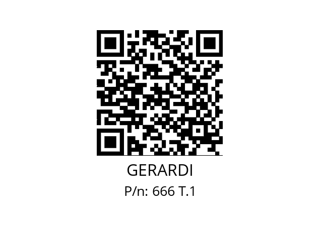   GERARDI 666 T.1