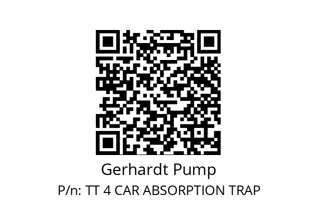   Gerhardt Pump TT 4 CAR ABSORPTION TRAP