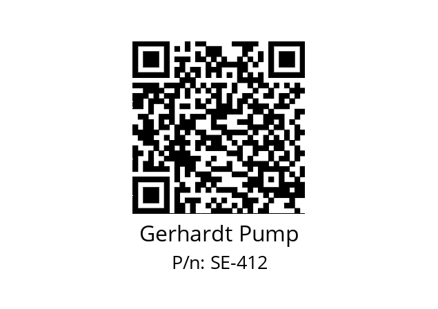   Gerhardt Pump SE-412