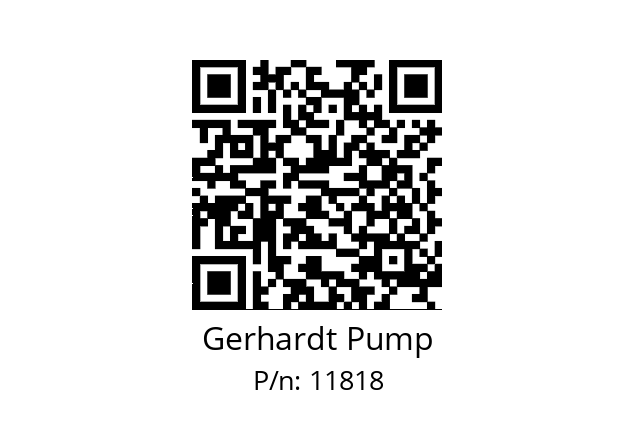   Gerhardt Pump 11818