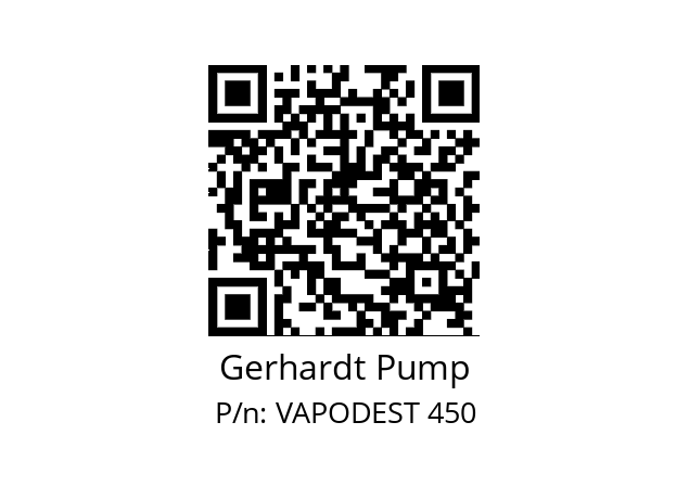   Gerhardt Pump VAPODEST 450