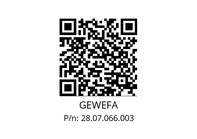   GEWEFA 28.07.066.003