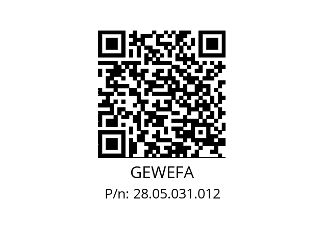   GEWEFA 28.05.031.012