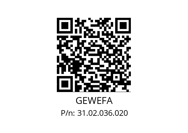   GEWEFA 31.02.036.020