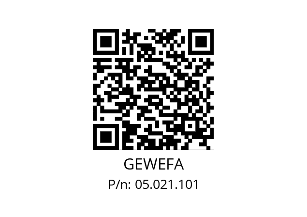   GEWEFA 05.021.101