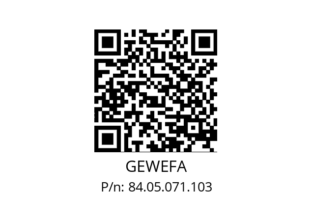   GEWEFA 84.05.071.103