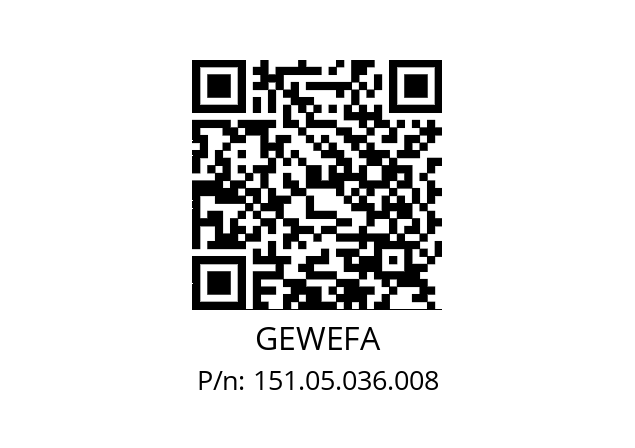   GEWEFA 151.05.036.008