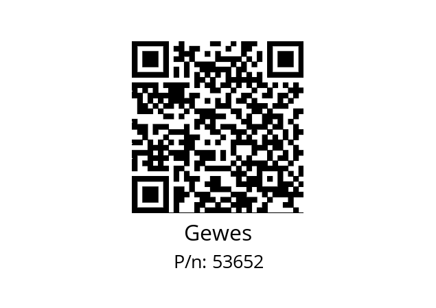   Gewes 53652