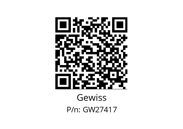   Gewiss GW27417