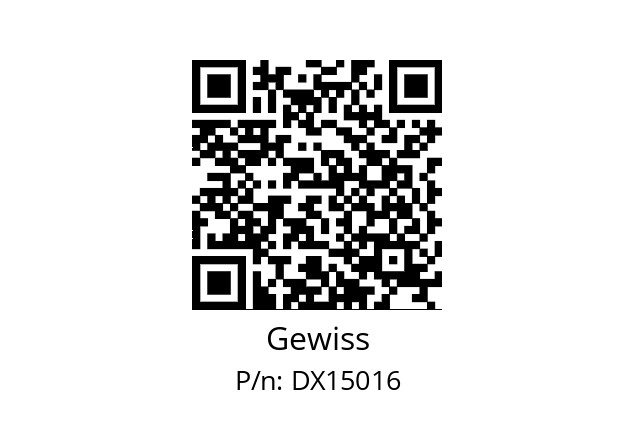   Gewiss DX15016