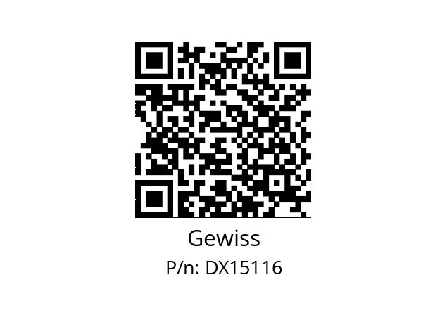   Gewiss DX15116