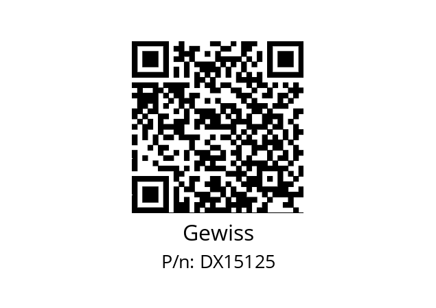   Gewiss DX15125