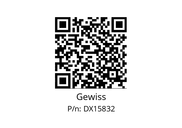   Gewiss DX15832