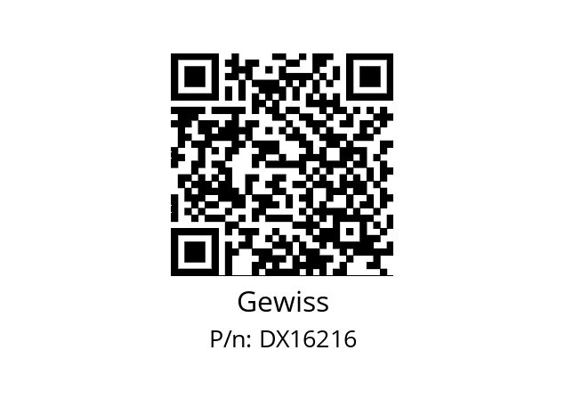   Gewiss DX16216