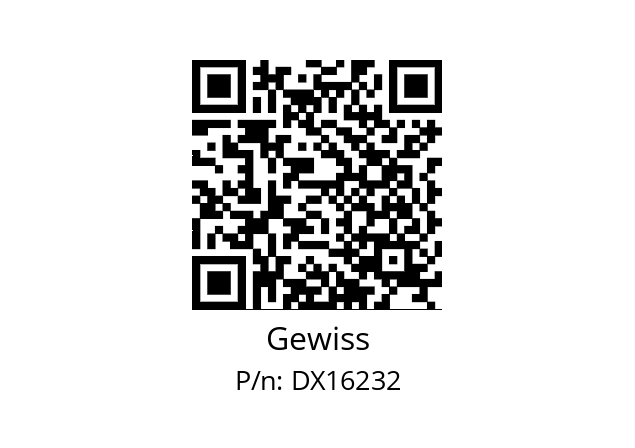   Gewiss DX16232