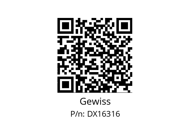   Gewiss DX16316