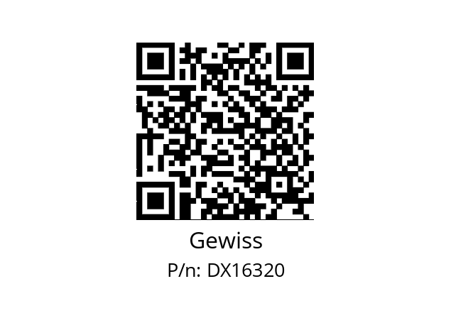   Gewiss DX16320