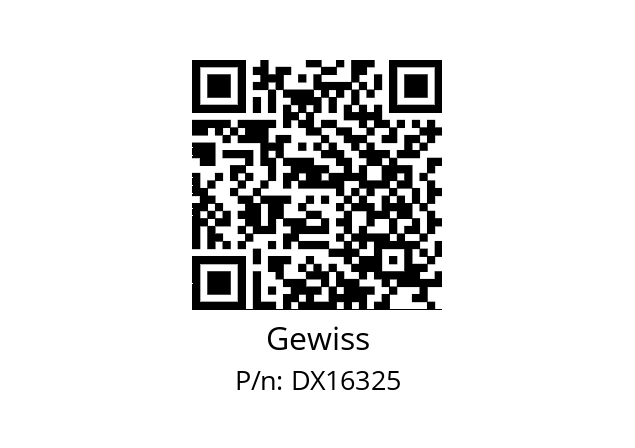   Gewiss DX16325