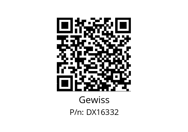   Gewiss DX16332