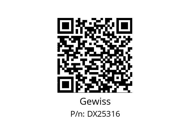   Gewiss DX25316