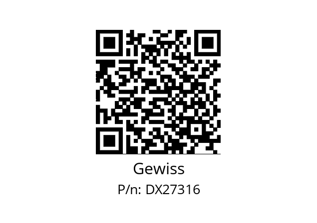   Gewiss DX27316