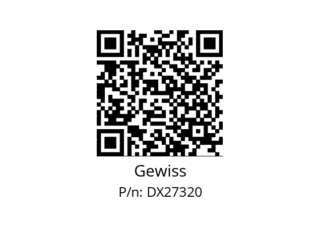   Gewiss DX27320